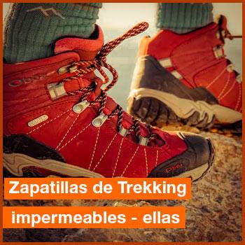 las zapatillas de trekking para mujeres impermeables